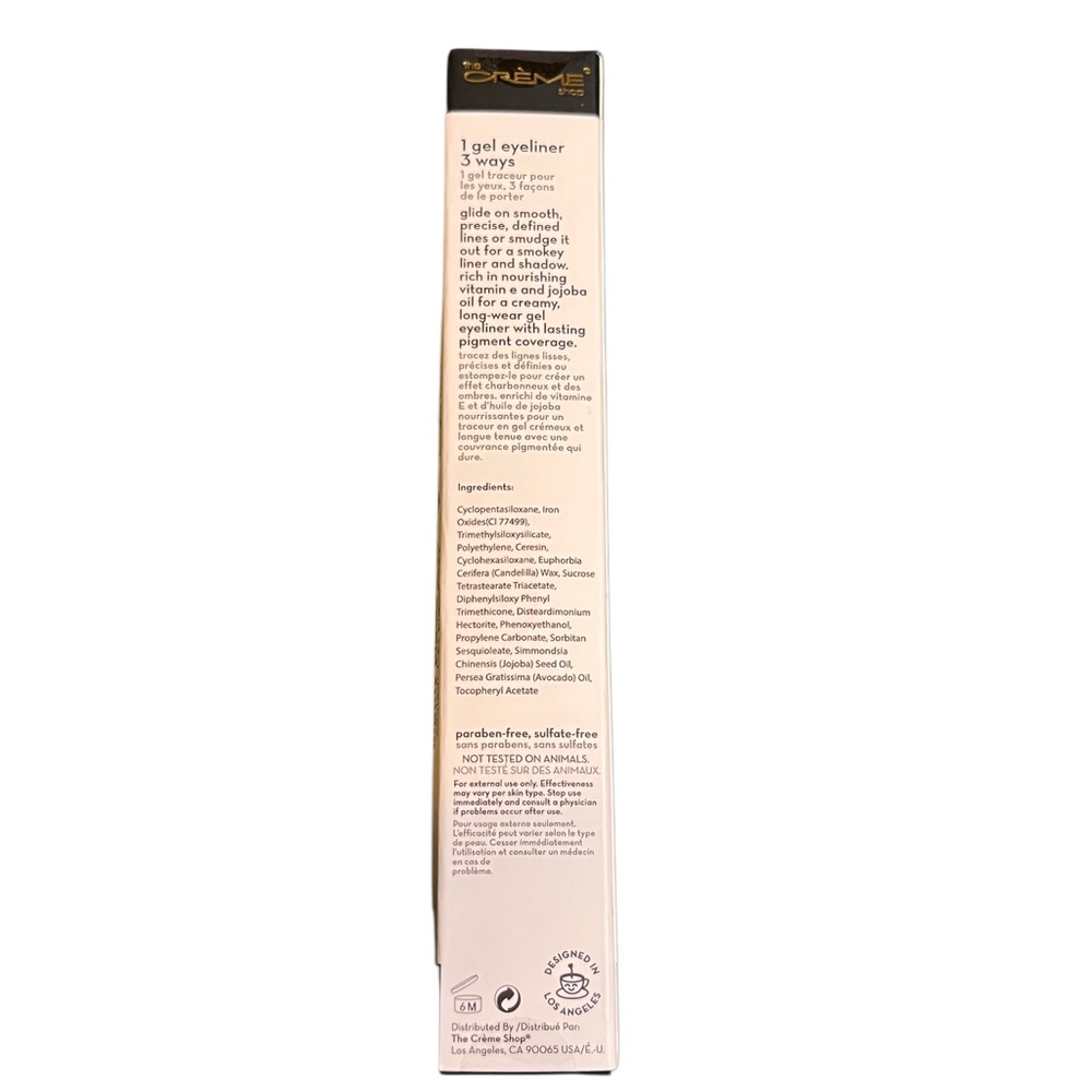 The Crème Shop 3-in-1 Chroma Gel Eyeliner - Obsidian Black - Picture 4 of 4